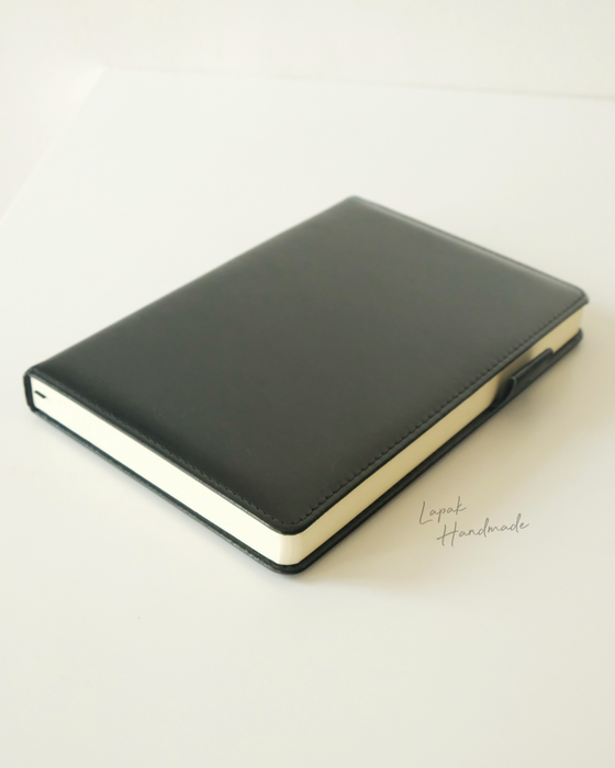 Leather Cover Notebook in Black