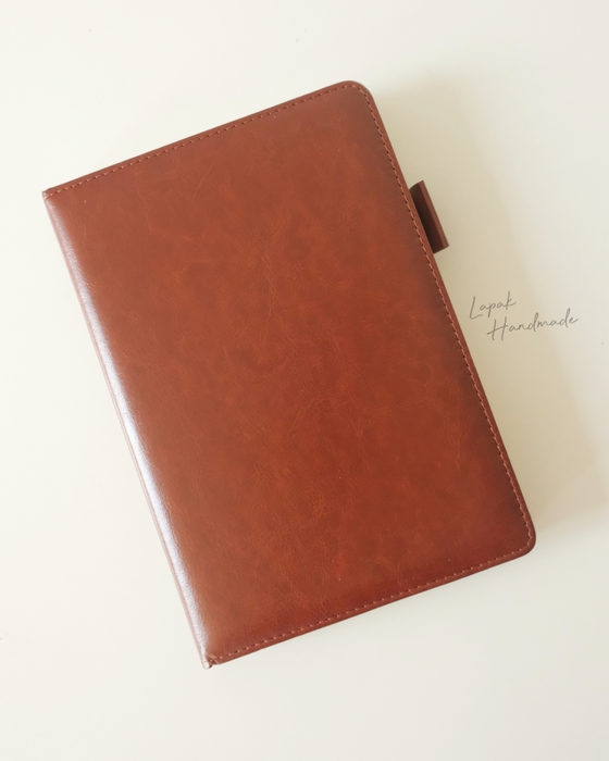 Leather Cover Notebook in Brown
