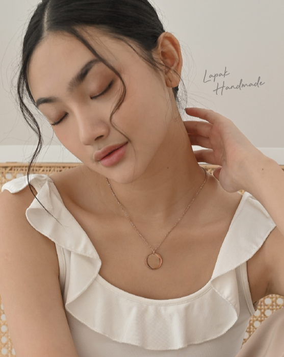 Lunar Necklace in Rosegold