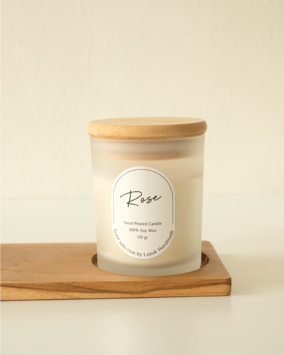 Home Scented Candle in Rose