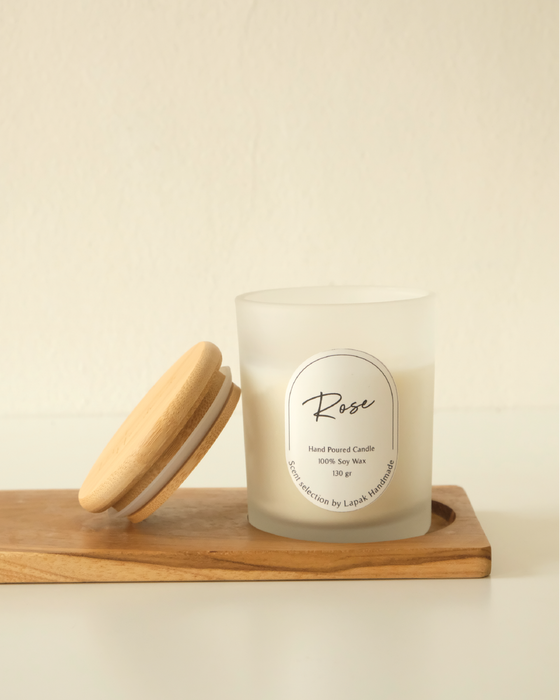 Home Scented Candle in Rose